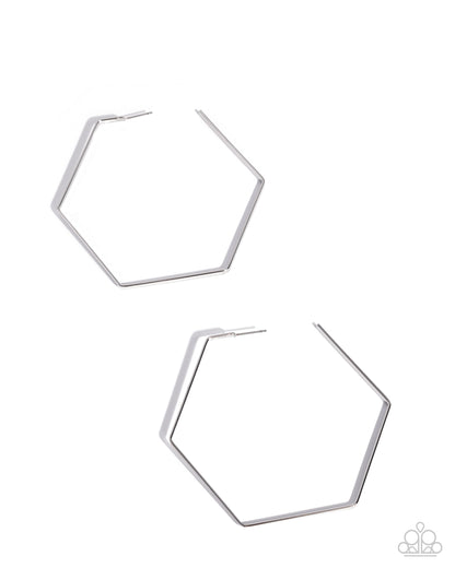 Handcrafted Hexagons - Silver