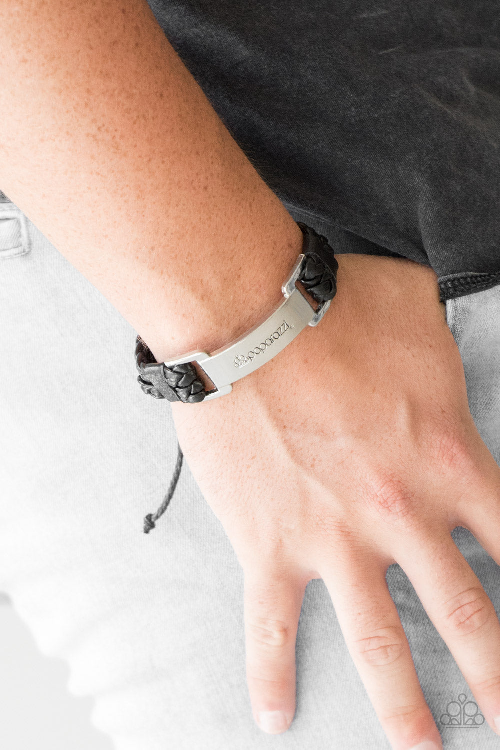 Paparazzi Logo Urban Bracelet - Black